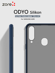 Galaxy A20S Case Zore Odyo Silicon Navy blue
