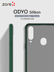 Galaxy A20S Case Zore Odyo Silicon Dark Green
