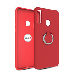 Galaxy A20S Case Zore Plex Cover Red