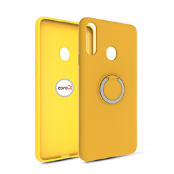 Galaxy A20S Case Zore Plex Cover Yellow