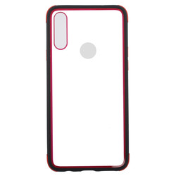 Galaxy A20S Case Zore Tiron Cover Black-Red