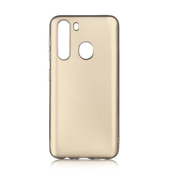 Galaxy A21 Case Zore Premier Silicon Cover Gold