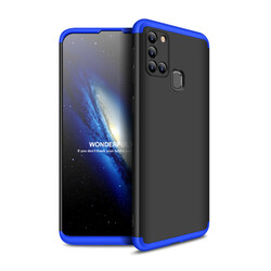 Galaxy A21S Case Zore Ays Cover Black-Blue