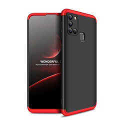 Galaxy A21S Case Zore Ays Cover Black-Red