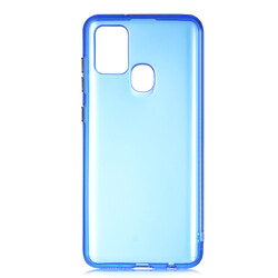 Galaxy A21S Case Zore Bistro Cover Blue