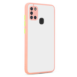 Galaxy A21S Case Zore Hux Cover Pink