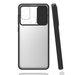 Galaxy A21S Case Zore Lensi Cover Black