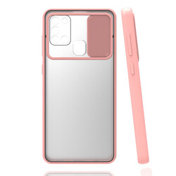 Galaxy A21S Case Zore Lensi Cover Light Pink