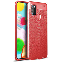 Galaxy A21S Case Zore Niss Silicon Cover Red
