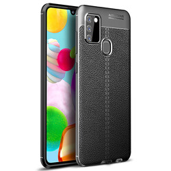 Galaxy A21S Case Zore Niss Silicon Cover Black