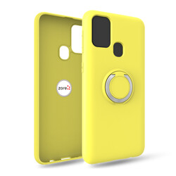 Galaxy A21S Case Zore Plex Cover Yellow