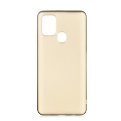 Galaxy A21S Case Zore Premier Silicon Cover Gold