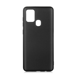 Galaxy A21S Case Zore Premier Silicon Cover Black