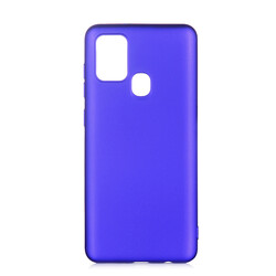 Galaxy A21S Case Zore Premier Silicon Cover Saks Blue