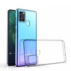 Galaxy A21S Case Zore Süper Silikon Cover Colorless