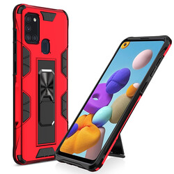 Galaxy A21S Case Zore Volve Cover Red