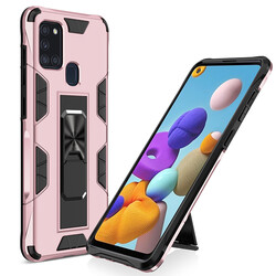 Galaxy A21S Case Zore Volve Cover Rose Gold
