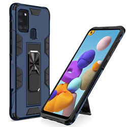 Galaxy A21S Case Zore Volve Cover Navy blue