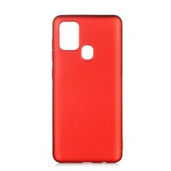 Galaxy A21S Kılıf Zore Premier Silikon Kapak Kırmızı