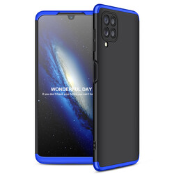 Galaxy A22 4G Case Zore Ays Cover Black-Blue