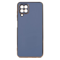Galaxy A22 4G Case Zore Bark Cover Light Blue
