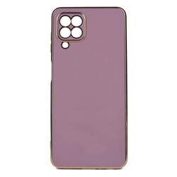 Galaxy A22 4G Case Zore Bark Cover Purple