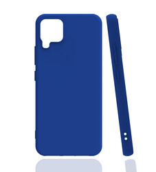 Galaxy A22 4G Case Zore Biye Silicon Blue