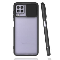 Galaxy A22 4G Case Zore Lensi Cover Black