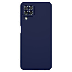 Galaxy A22 4G Case Zore Mara Lansman Cover Navy blue