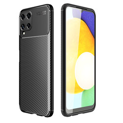 Galaxy A22 4G Case Zore Negro Silicon Cover Black