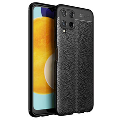 Galaxy A22 4G Case Zore Niss Silicon Cover Black