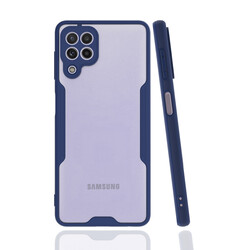 Galaxy A22 4G Case Zore Parfe Cover Navy blue