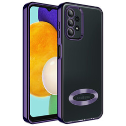 Galaxy A23 Case Camera Protected Zore Omega Cover With Logo Derin Mor