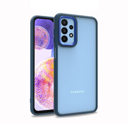 Galaxy A23 Case Zore Flora Cover Blue
