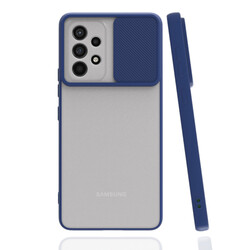 Galaxy A23 Case Zore Lensi Cover Navy blue