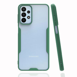 Galaxy A23 Case Zore Parfe Cover Dark Green