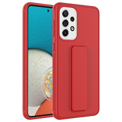 Galaxy A23 Case Zore Qstand Cover Red