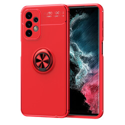 Galaxy A23 Case Zore Ravel Silicon Cover Red