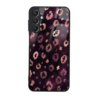 Galaxy A24 Case with Camera Protection, Patterned Zore Lusi Cover Pembe Leopar