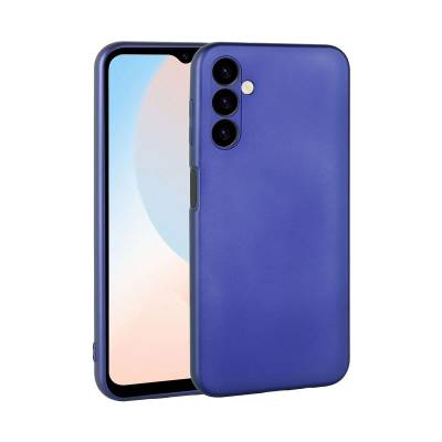 Galaxy A24 Case Zore Premier Silicon Cover Saks Blue
