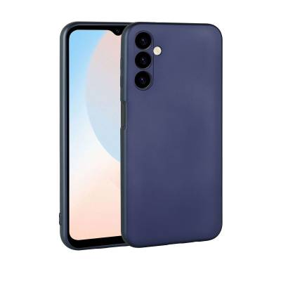 Galaxy A24 Case Zore Premier Silicon Cover Navy blue