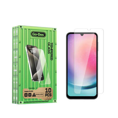 Galaxy A24 Go Des Fingerprint Free 9H Oleophobic Bom Glass Screen Protector 10 Pack Colorless