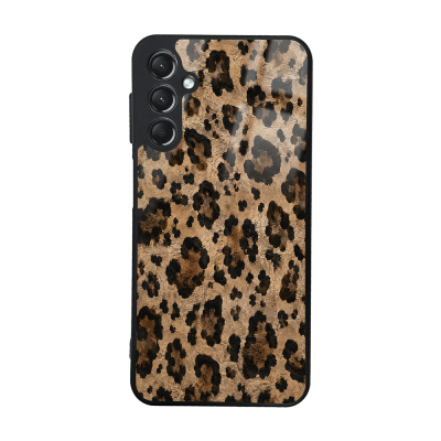 Galaxy A24 Kılıf Kamera Korumalı Desenli Zore Lusi Kapak Kahve Leopar