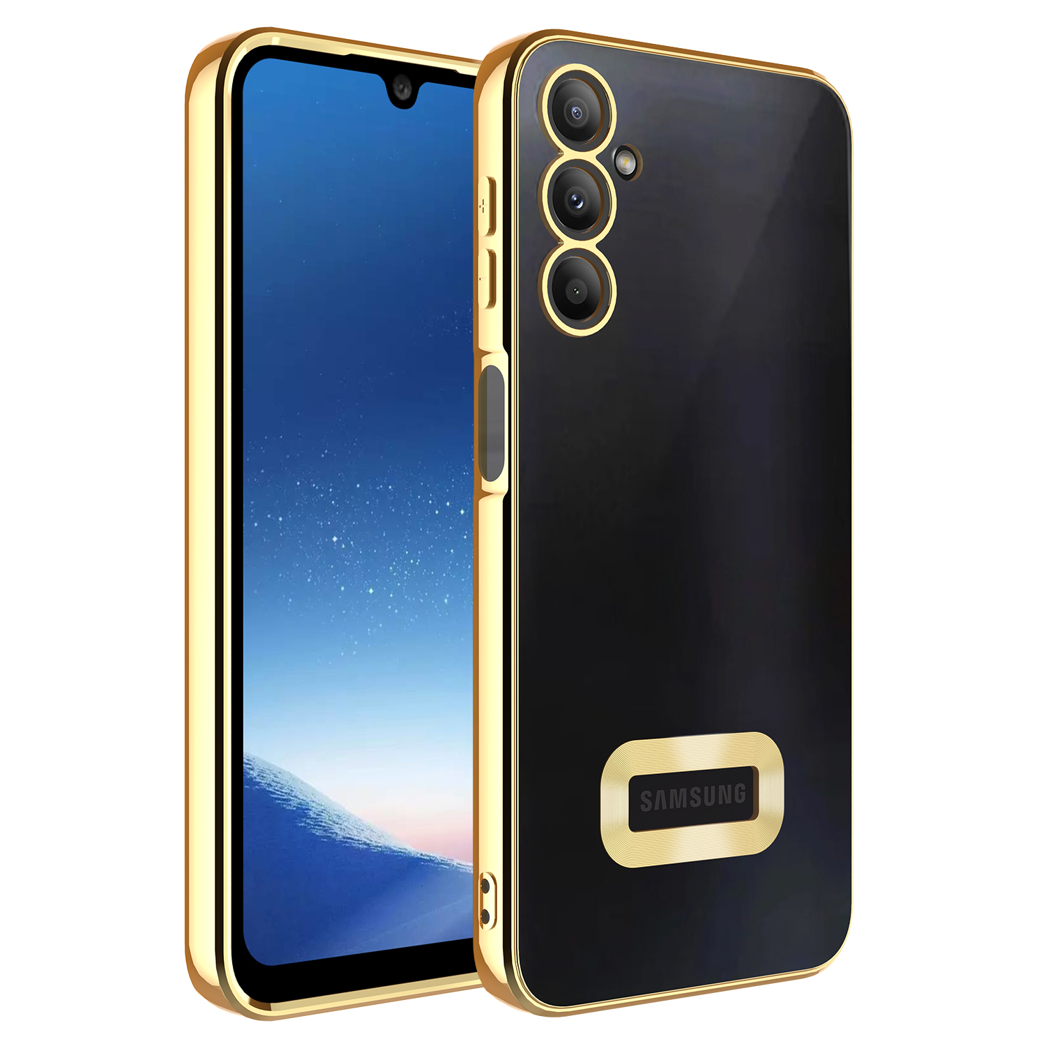 Galaxy A24 Kılıf Kamera Korumalı Logo Gösteren Zore Omega Kapak - 10