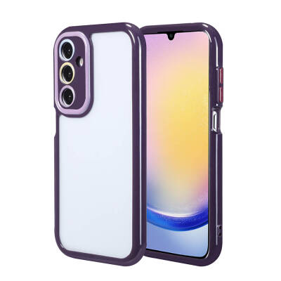 Galaxy A25 Case Camera Protected Colored Edge and Frame Design Zore Vitamin Cover Derin Mor