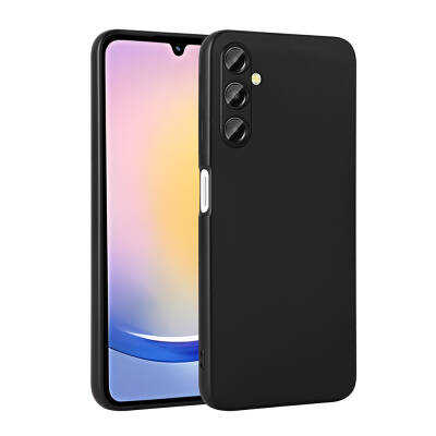 Galaxy A25 Case Zore Premier Silicone Cover Black