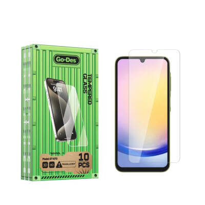 Galaxy A25 Go Des Fingerprint Free 9H Oleophobic Bom Glass Screen Protector 10 Pack Colorless