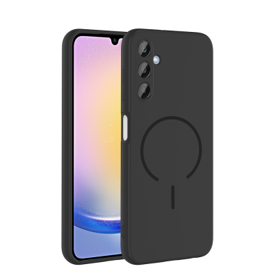 Galaxy A25 Kılıf M-safe Şarj Özellikli Zore Meta Kapak Siyah