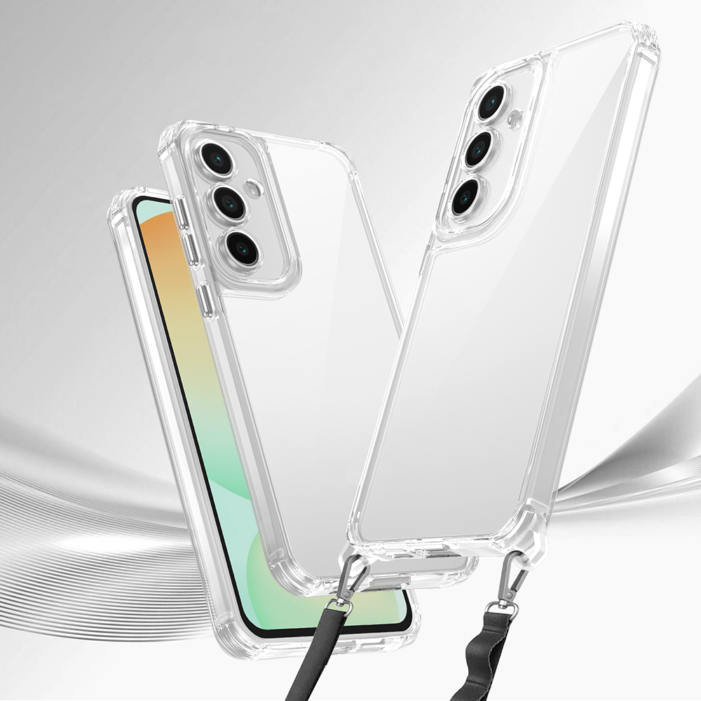 Galaxy A26 Case Airbag Detachable Strap Zore Snap Silicone Cover - 3