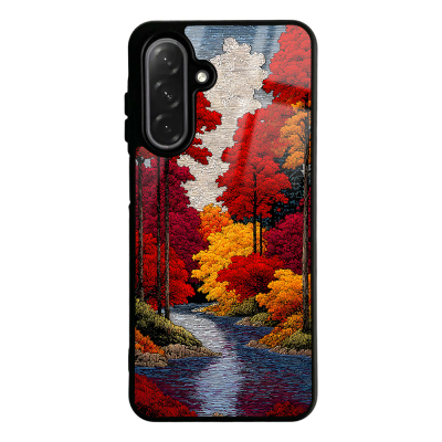Galaxy A26 Case with Camera Protection, Patterned Zore Lusi Cover Ağaçlar